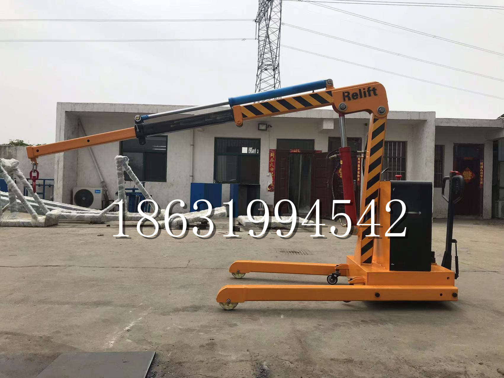 北京久征定做3吨三轮随车吊 农用园林绿化移树吊 平板工程用小吊机